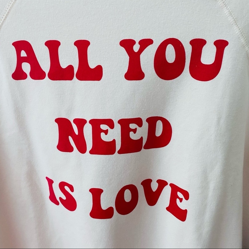 Wildfox All You Need Is Love Sweater Sz Small - Picture 6 of 13